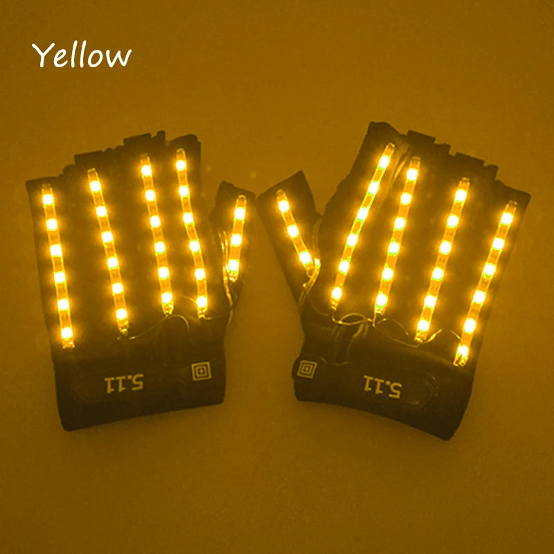 LED Light-Up Rave Glasses & Gloves | Cyberpunk Festival Eyewear