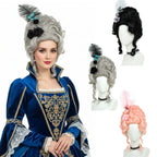 Victorian Rococo Beehive Wig | 18th Century Baroque | Curly Synthetic
