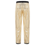Men's Sequin Disco Pants | Slim Fit | Elastic Waist