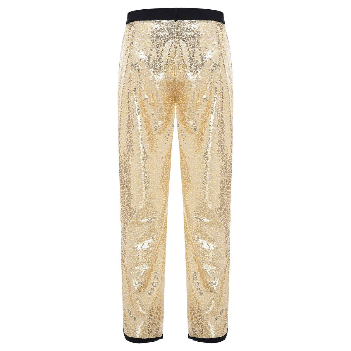 Men's Sequin Disco Pants | Slim Fit | Elastic Waist