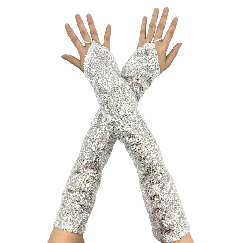 Sequin Fingerless Gloves | 50 cm