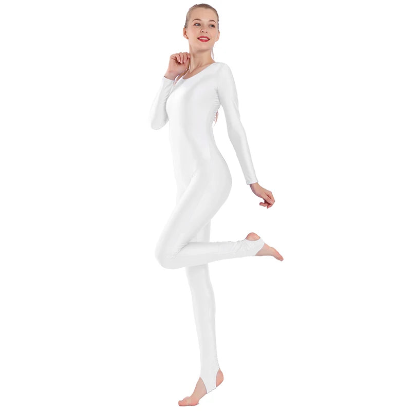 Dance Unitard | Long-Sleeve Scoop Neck