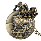 Steampunk Pocket Watch | Steam Train Detail