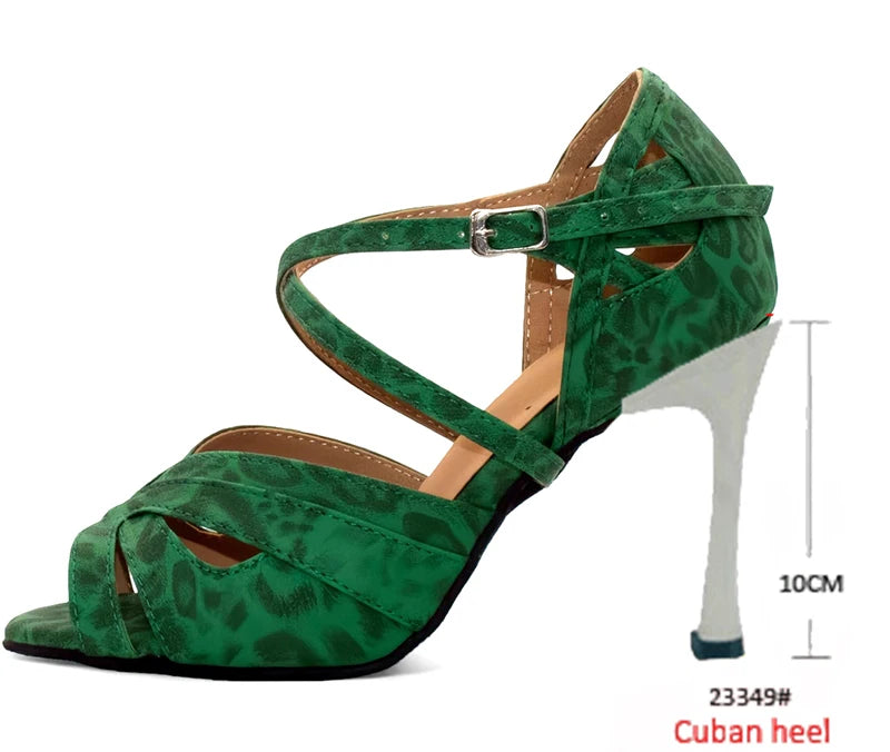 Latin Ballroom Dance Heels | Cuban Heel | Multi-Color