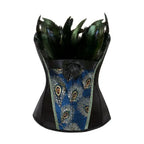 Peacock Corset & Skirt Set | Feather Embroidery