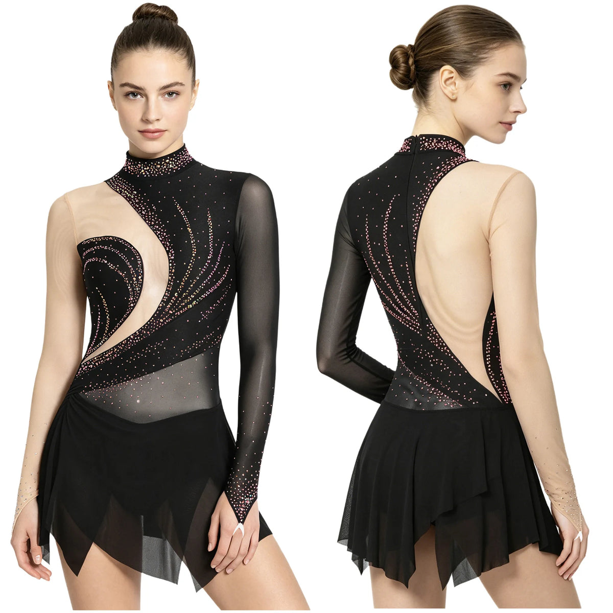 Starlight Rhinestone Dance Leotard Dress