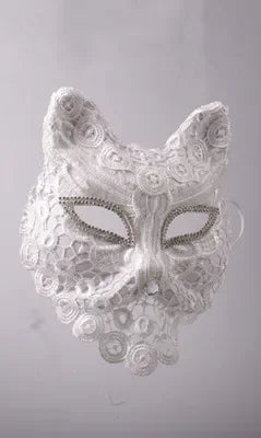 Venetian Cat Mask | Lace & Veil | 16 Styles