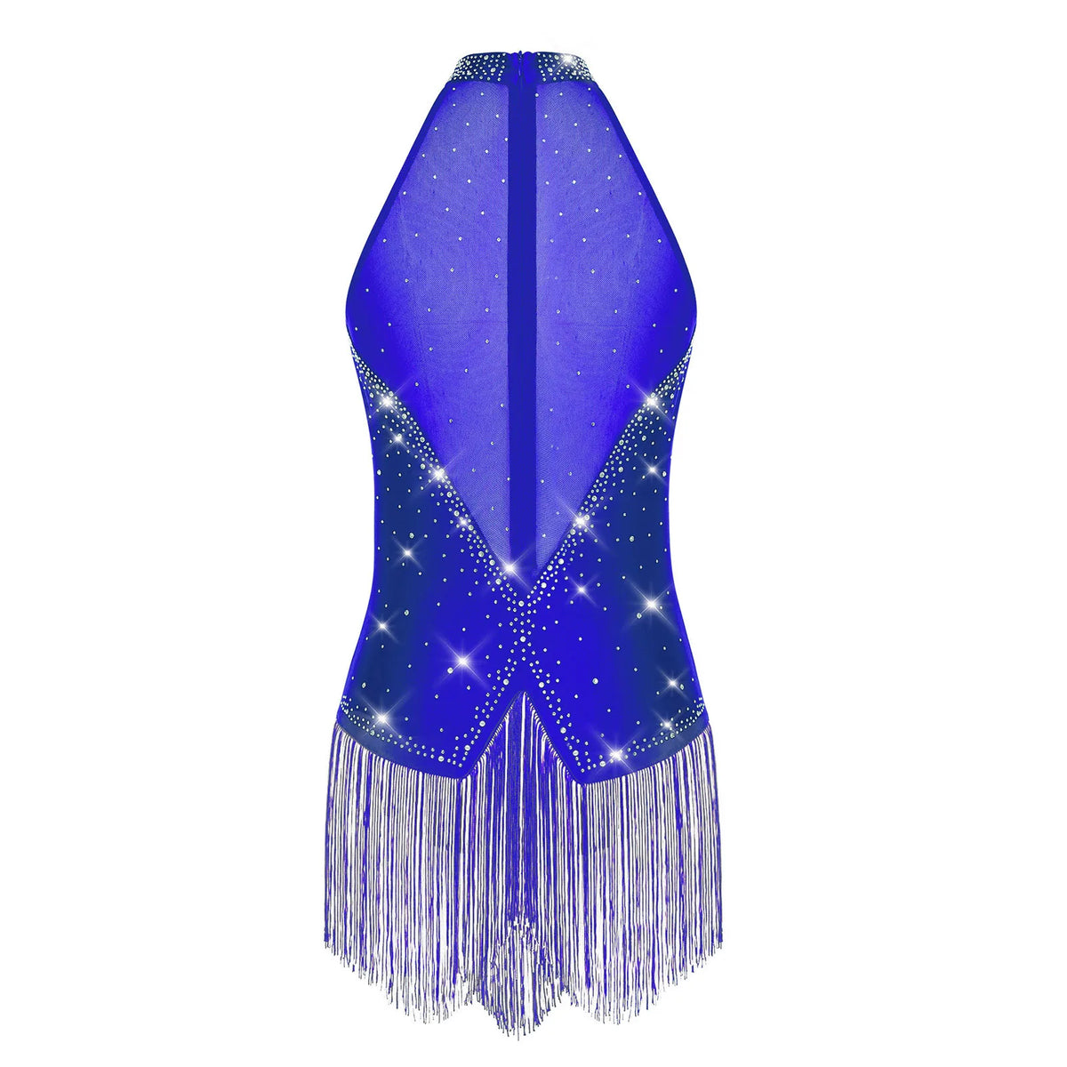 Tassel Fringe Leotard | Rhinestone | Latin Dance
