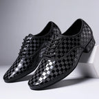 Men’s Dance Shoes | Black Checkerboard