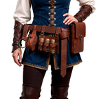 Medieval Utility Belt | Leather Pouches | Costume Set