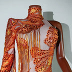 Luxe Rhythm Fringe & Rhinestone Performance Set — Multi‑Color Variants (One Size Fits S–XL)