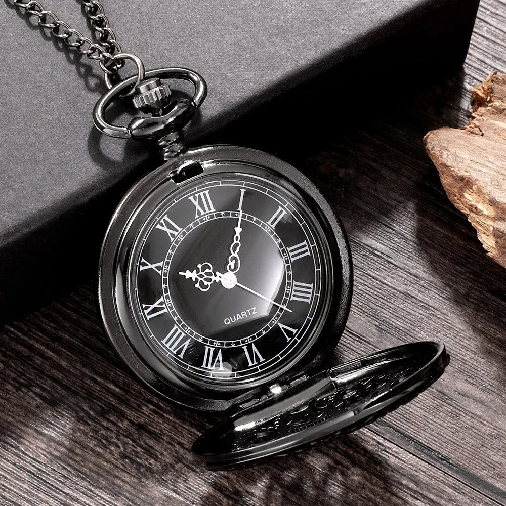 Steampunk Pocket Watch | Black Gearwork