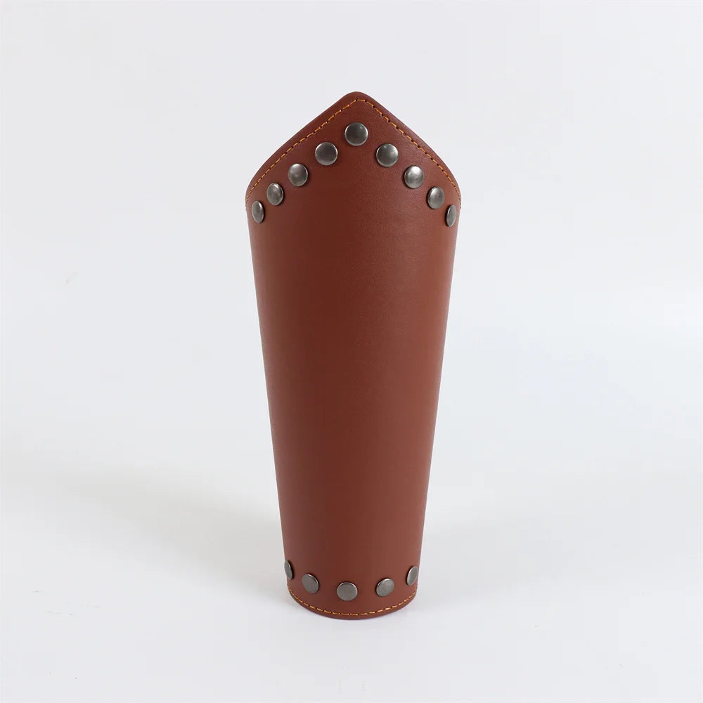 Buckled Faux-Leather Bracer | Single