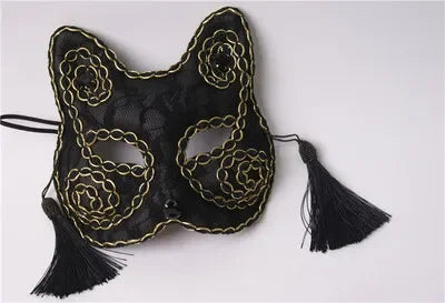 Venetian Cat Mask | Lace & Veil | 16 Styles