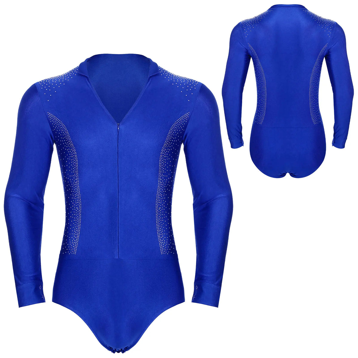 Men’s Dance Bodysuit | Long-Sleeve Stretch