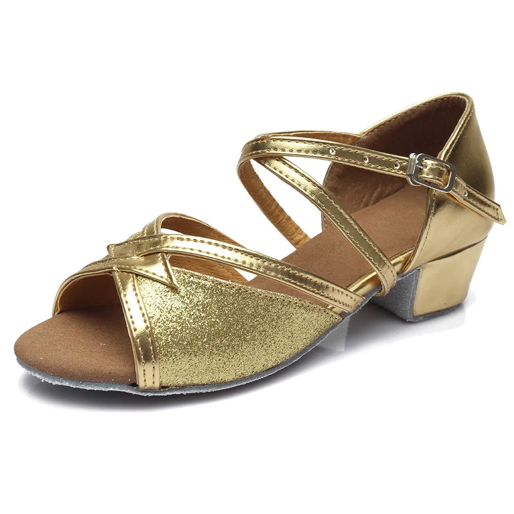Latin Dance Sandals | Low Block Heel | 3.5 cm