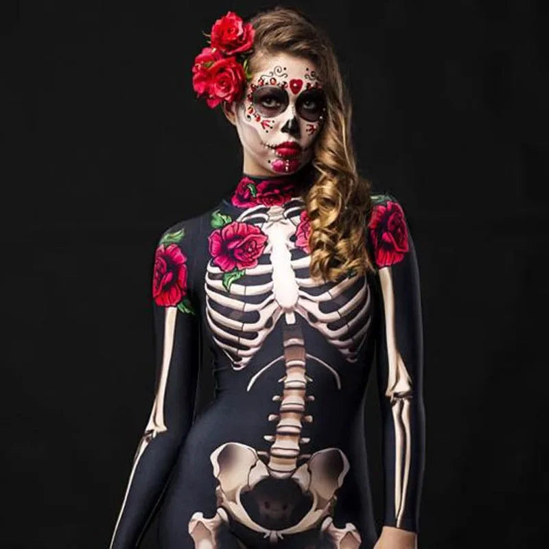 Rose Skeleton Catsuit | Adult & Kids