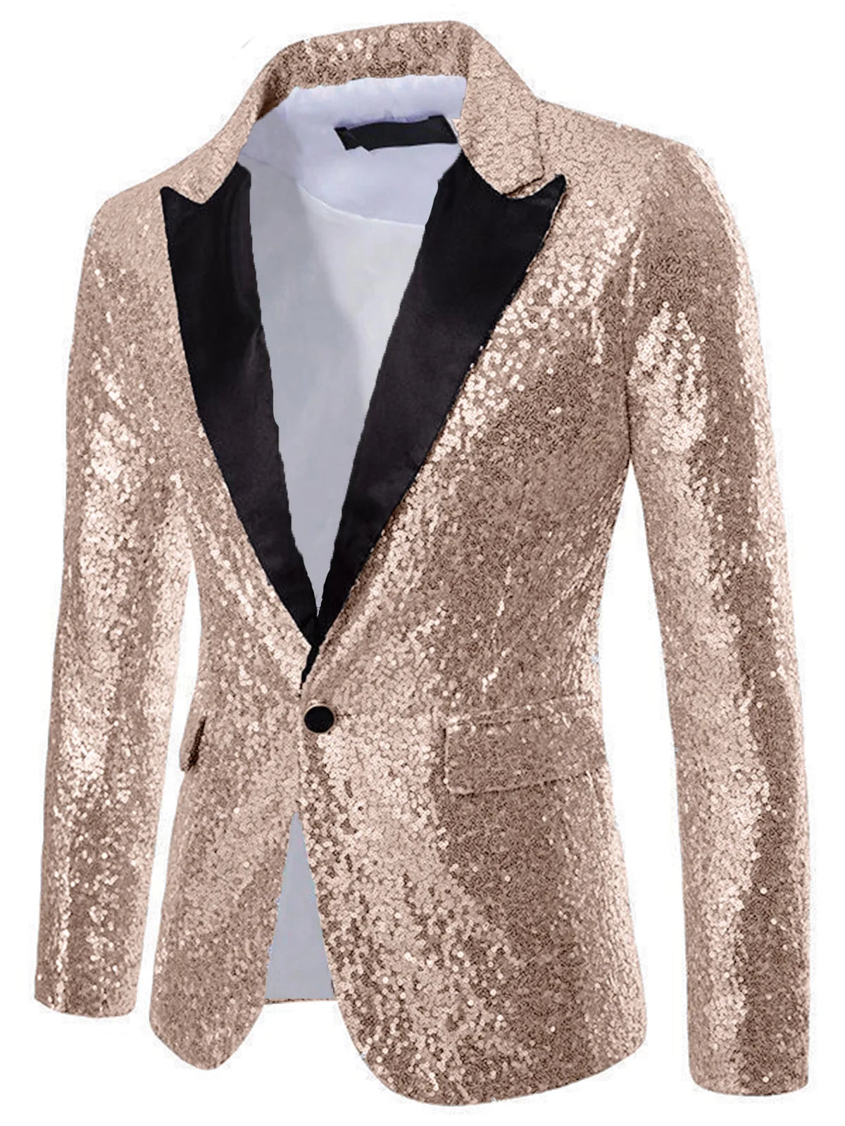 Men's Sequin Blazer | Shawl Collar | Stage & Performance | 14 Colors