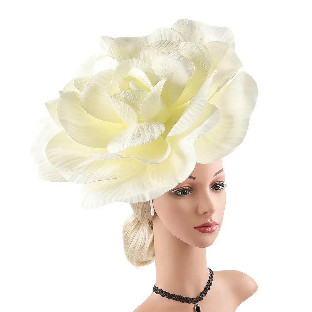 Oversized Rose Fascinator Headband | 40cm | Showgirl | 19 Colors