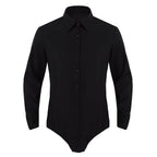 Men’s Dance Bodysuit | Button-Front Shirt