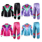 80s Tracksuit | Satin Color Block