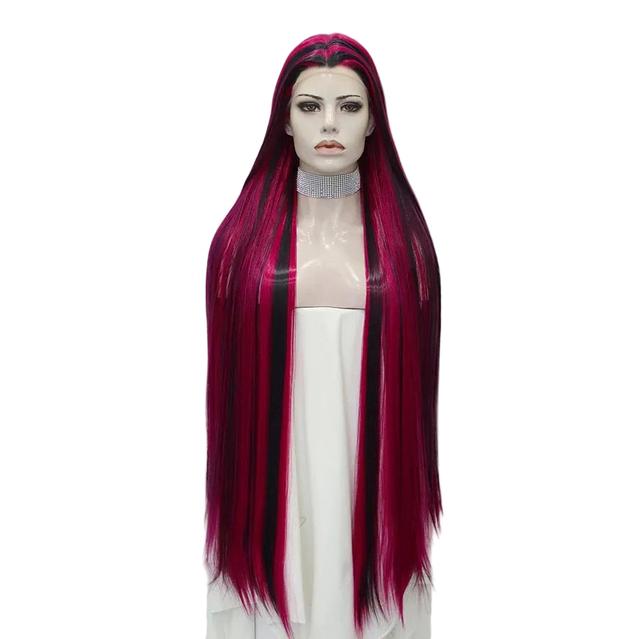 44" Super Long Straight Lace Front Wig – Bold Performance Colors
