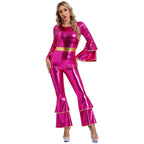 Metallic Flare Jumpsuit | 70s Disco | Bell Bottom
