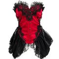 Satin Gothic Overbust Corset | Tulle Skirt | Victorian Bustier