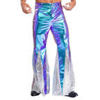 Men's Metallic Flared Disco Pants | Bell Bottom | Sequin