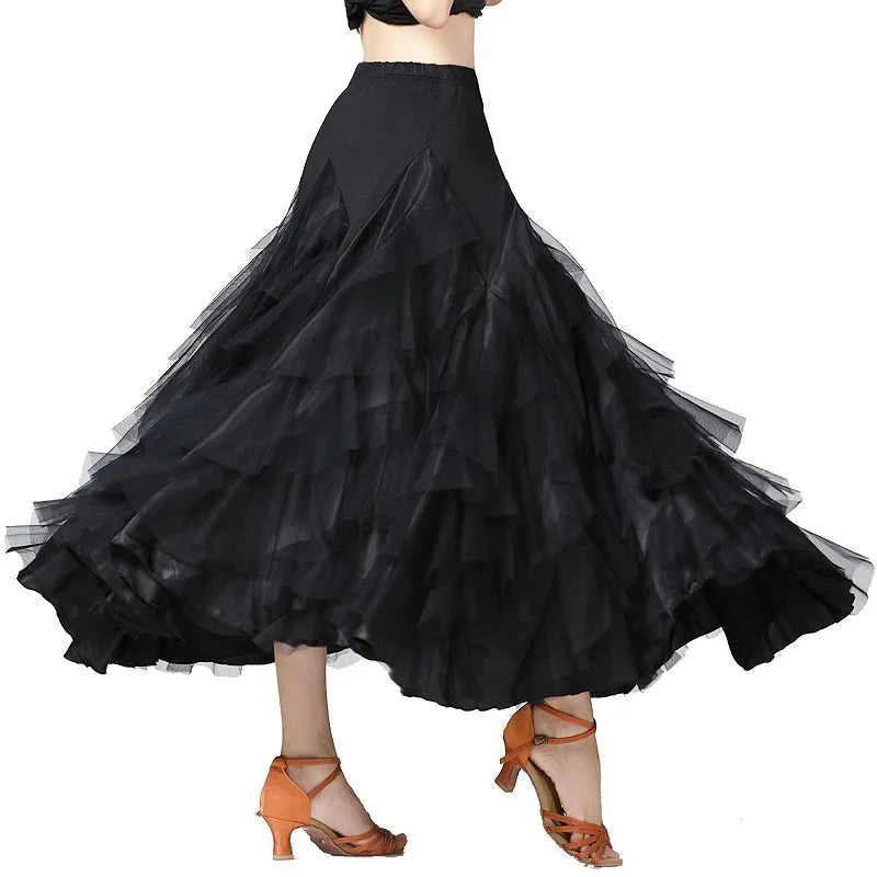 Layered Big Swing Dance Skirt | Flamenco & Ballroom