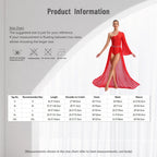 Women's Rhinestone One-Shoulder Lyrical Dance Dress | Flared Sleeve & Open-Front Mesh Maxi Skirt