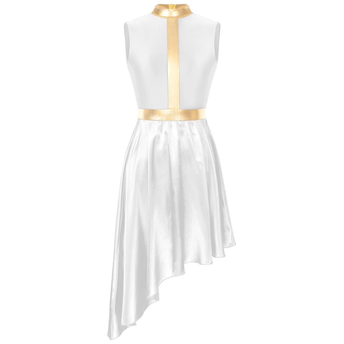 Halo Metallic Waist Lyrical Dance Dress