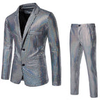Men's Disco Suit | Metallic Shine