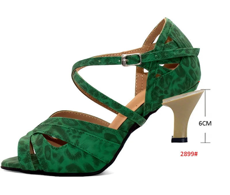 Latin Ballroom Dance Heels | Cuban Heel | Multi-Color