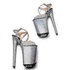 Shiny Platform Sandal Heel – 9 Inch Stage & Pole Dance