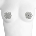 Rhinestone Nipple Covers - Reusable Self-Adhesive Pasties for Performers