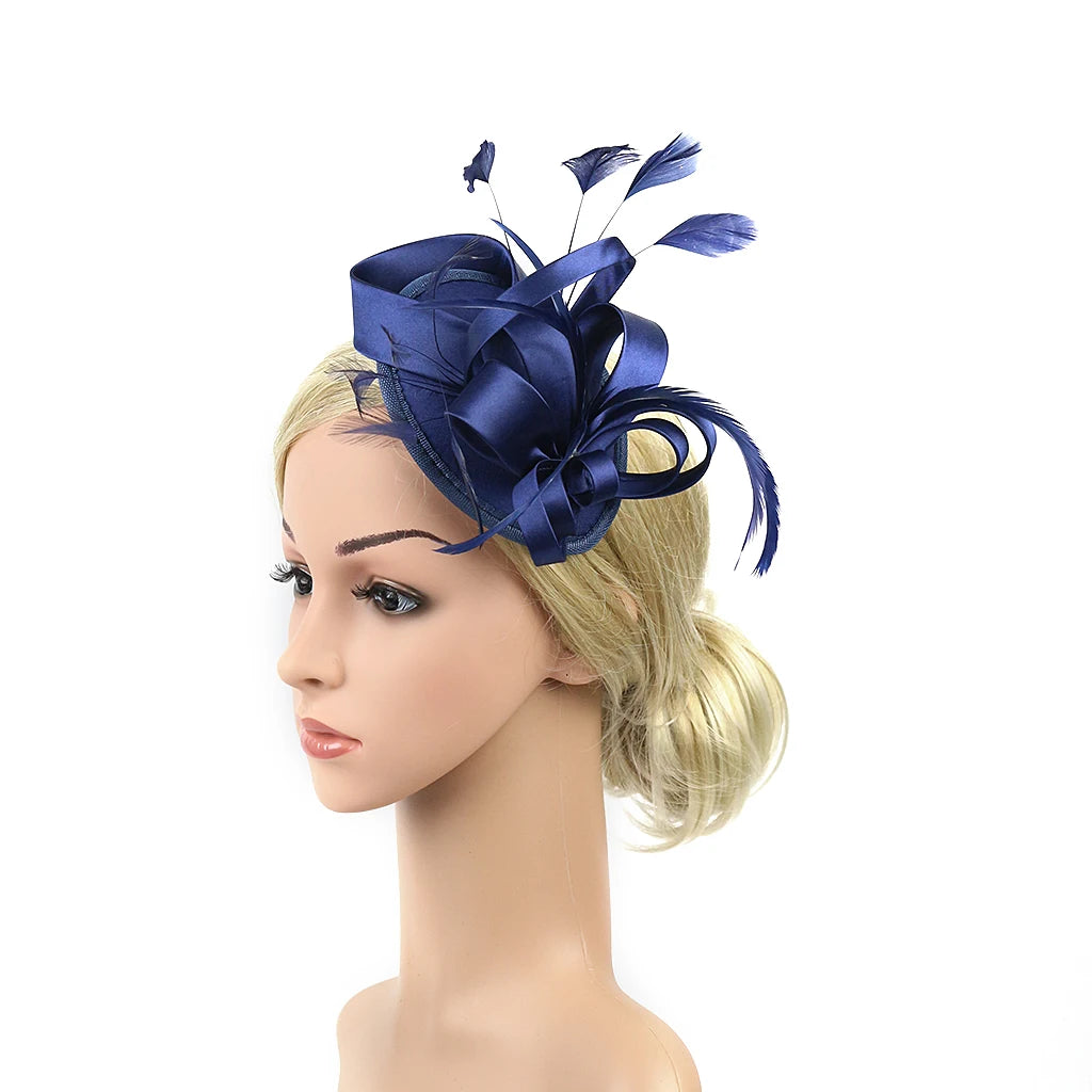 Feather Pillbox Fascinator Hat | Tea Party & Derby | 15 Colors
