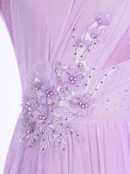 Applique Rhinestone Lyrical Dress | Mock Neck | 4-Strap Back