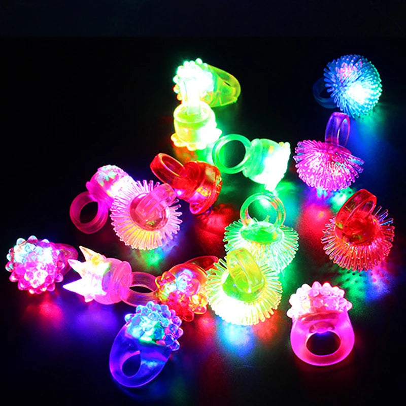 Flashing LED Rings | Rave Party Packs