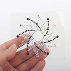 Swirl Rhinestone Nipple Pasties | Transparent | One Size