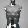 Glitter Rhinestone Fishnet Crop Top - Mesh V-Neck Festival Tank