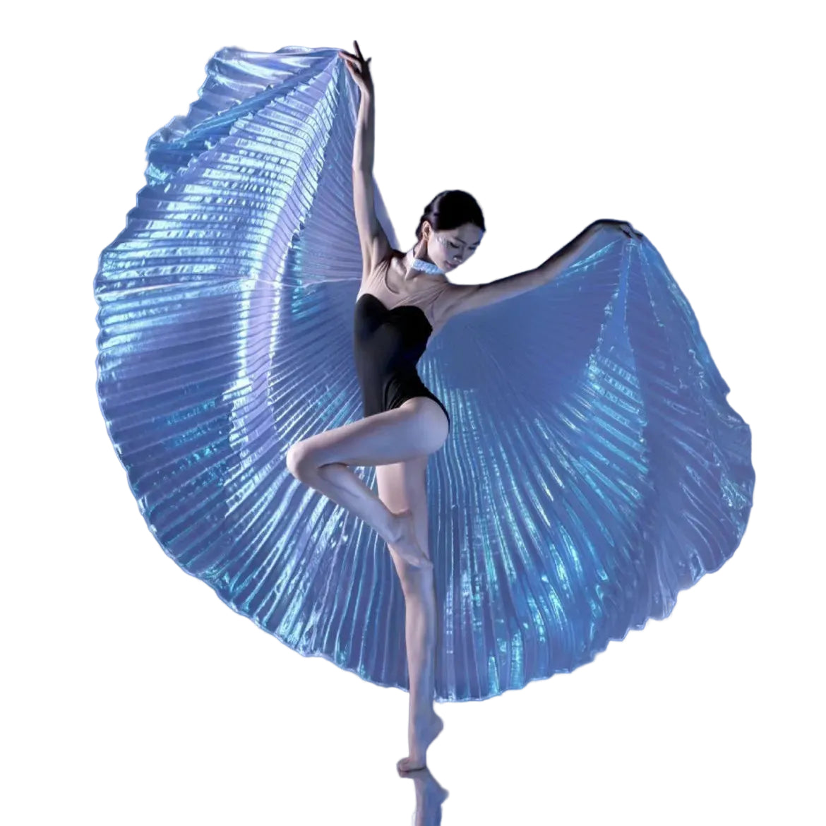 Belly Dance Wings | Pleated | Adjustable Sticks