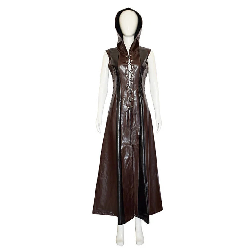 Archer Ranger Costume | Faux Leather Hood Dress