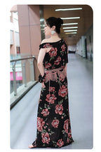 Baladi Saidi Dress | Floral Print Long Robe with Panties