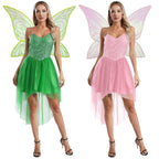 Fairy Costume Dress with Wings | Sequin Bodice | High-Low Tulle