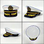 LED Glow Captain Hat | EL Wire Light-Up | Unisex