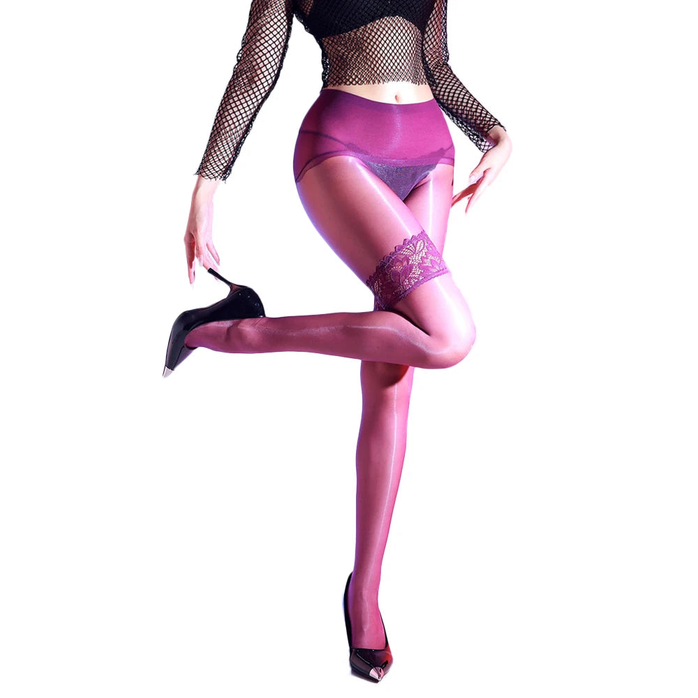 Lace Suspender Stockings | Sheer Tights | One Size