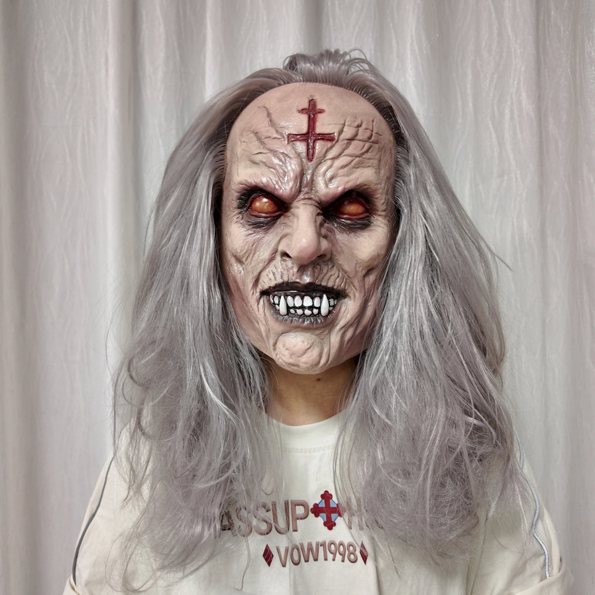 Elder Demon Mask | Gray Hair