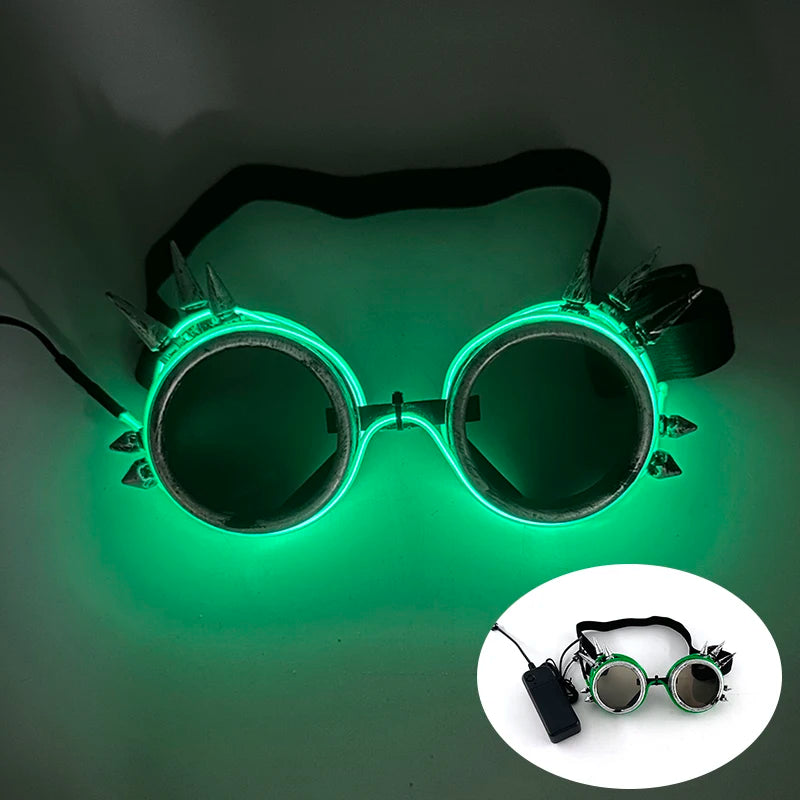 EL Wire Glow Glasses | LED Neon Goggles | 22 Colors