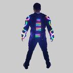 LED Robot Laser Armor Suit - RGB Performance Costume with Laser Effects
